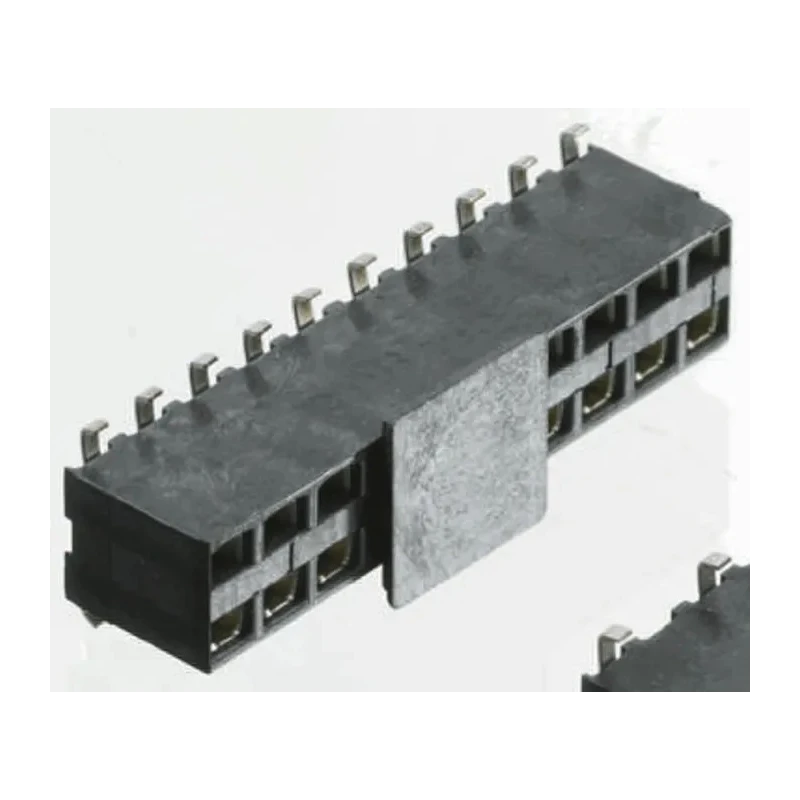 TE Connectivity AMPMODU HV100 Series Straight Surface PCB Socket, 4-Contact, 2 Row, 2.54 mm Pitch Solder HV100