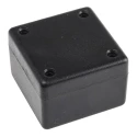 Hammond 1594 Series Flame Retardant ABS Black Enclosure IP54, 28 mm x 56 mm x 56 mm 1594ABK