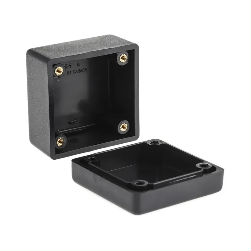 Hammond 1594 Series Flame Retardant ABS Black Enclosure IP54, 28 mm x 56 mm x 56 mm 1594ABK
