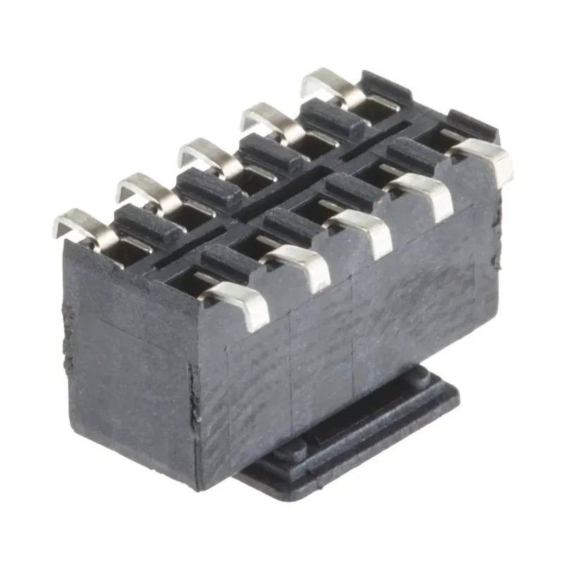 TE Connectivity AMPMODU Series Straight Surface PCB Socket, 10-Contact, 2 Row, 2.54 mm Pitch, 250V, 12A, Solder HV100