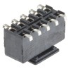 TE Connectivity AMPMODU Series Straight Surface PCB Socket, 10-Contact, 2 Row, 2.54 mm Pitch, 250V, 12A, Solder HV100