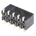 TE Connectivity AMPMODU Series Straight Surface PCB Socket, 10-Contact, 2 Row, 2.54 mm Pitch, 250V, 12A, Solder HV100