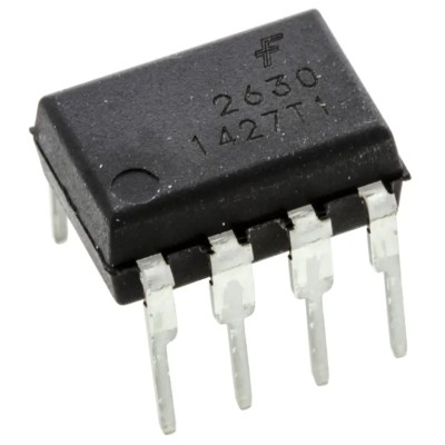 onsemi DC Input Through Hole Optocoupler 8-Pin DIP HCPL2630