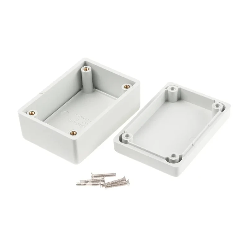 Hammond 1594 Series Flame Retardant ABS Enclosure Grey Lid IP54 40.1 mm x 81 mm x 56 mm 1594BGY