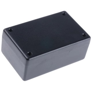 Hammond 1594 Series Flame Retardant ABS Enclosure Black Lid IP54, 33 mm x 104 mm x 66 mm IP54