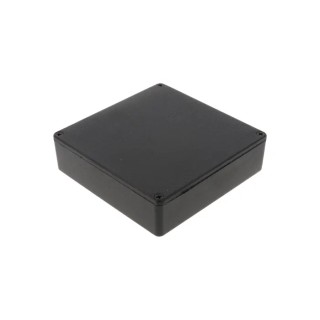 Hammond 1590 Series Black Black Lid Die Cast Aluminium Enclosure IP54 34 mm x 120 mm x 120 mm 