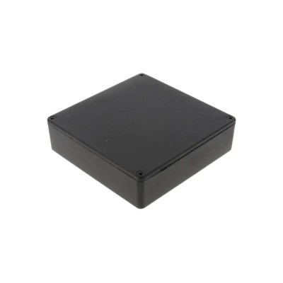 Hammond 1590 Series Black Black Lid Die Cast Aluminium Enclosure IP54 34 mm x 120 mm x 120 mm 