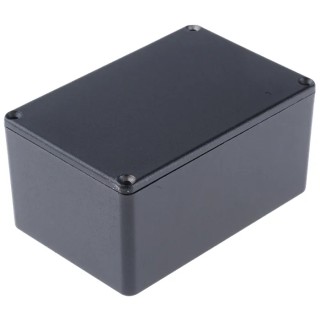 Hammond 1590 Series Die Cast Aluminium Enclosure Black Lid IP54 Protection 59 mm x 120 mm x 80 mm IP54