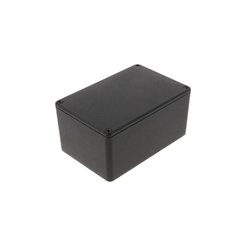 Hammond 1590 Series Die Cast Aluminium Enclosure Black Lid IP54 Protection 59 mm x 120 mm x 80 mm IP54