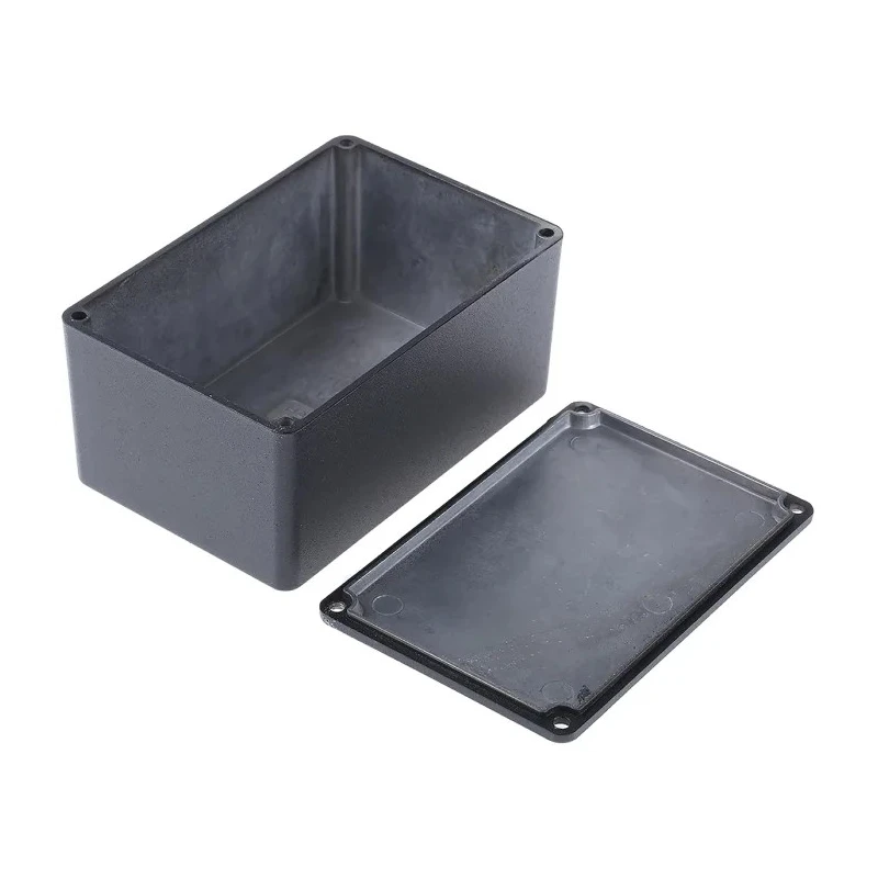 Hammond 1590 Series Die Cast Aluminium Enclosure Black Lid IP54 Protection 59 mm x 120 mm x 80 mm IP54