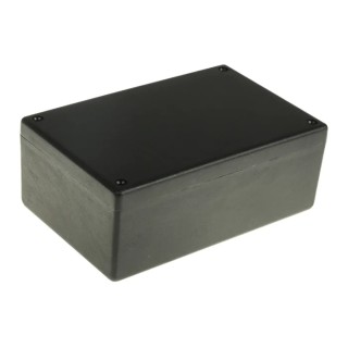 Hammond Flame Retardant ABS Enclosure Black Lid Shielded IP54 64.9 mm x 167 mm x 107 mm 