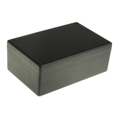 Hammond Flame Retardant ABS Enclosure Black Lid Shielded IP54 64.9 mm x 167 mm x 107 mm 