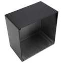 Hammond Die Cast Aluminium Enclosure Black Lid IP54 75 mm x 125 mm x 125 mm 