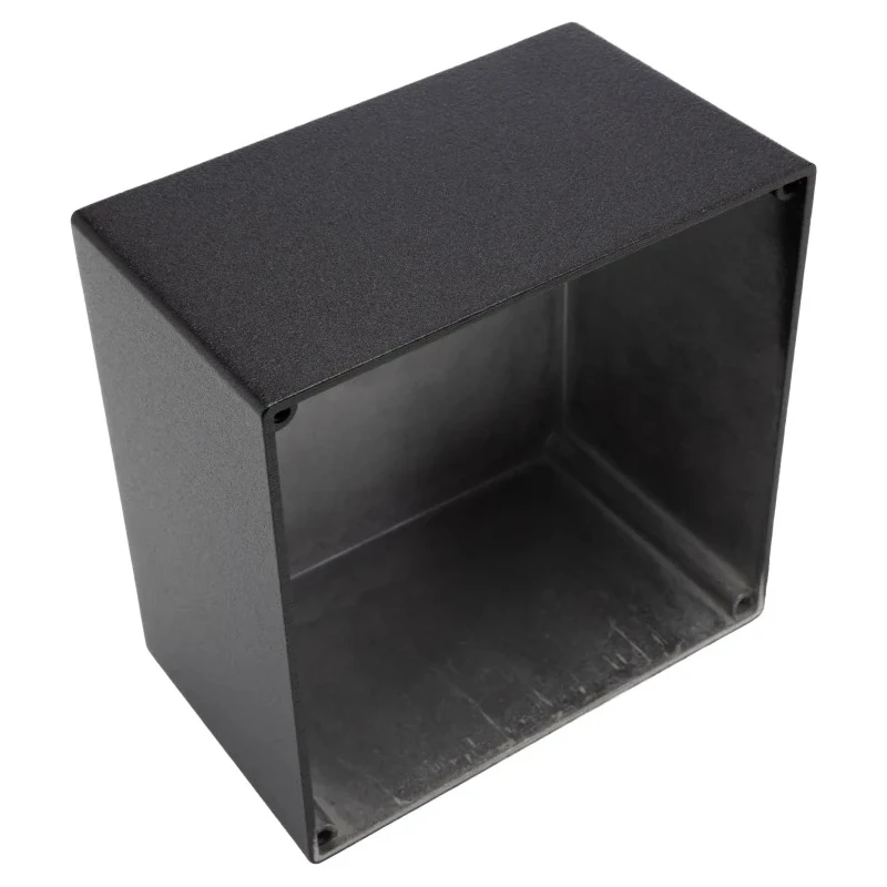 Hammond Die Cast Aluminium Enclosure Black Lid IP54 75 mm x 125 mm x 125 mm 