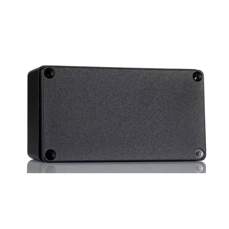 Hammond 1590 Series Die Cast Aluminium Enclosure Black Lid IP54 Rated 40 mm x 121.1 mm x 66 mm IP54
