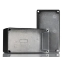 Hammond 1590 Series Die Cast Aluminium Enclosure Black Lid IP54 Rated 40 mm x 121.1 mm x 66 mm IP54