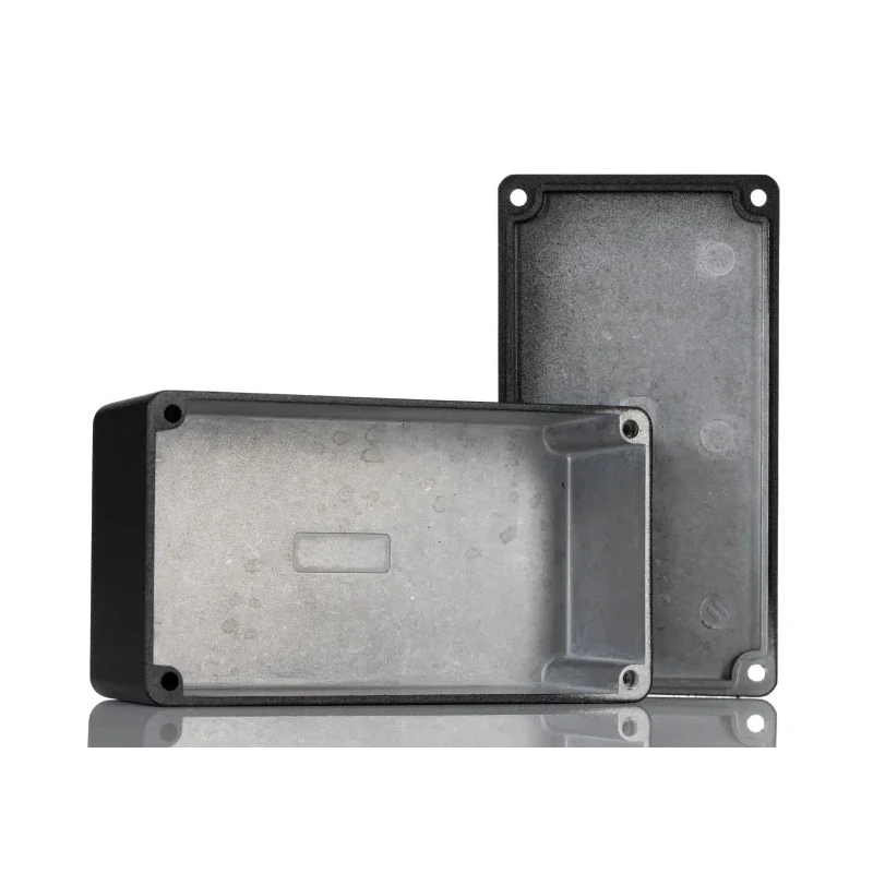 Hammond 1590 Series Die Cast Aluminium Enclosure Black Lid IP54 Rated 40 mm x 121.1 mm x 66 mm IP54