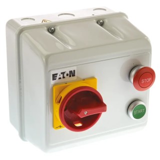 Eaton XDP DOL Starter, Surface Mount, IP55, 7.5 kW, 3 Phase, 400V AC, 3 Pole, Steel 118533 XDP7,5/ST(400V50HZ,440V60HZ)