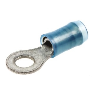 TE Connectivity PIDG Insulated Ring Terminal M4 Stud Size 16 AWG 14 AWG Wire Size Blue 320560