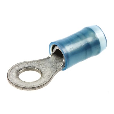 TE Connectivity PIDG Insulated Ring Terminal M4 Stud Size 16 AWG 14 AWG Wire Size Blue 320560