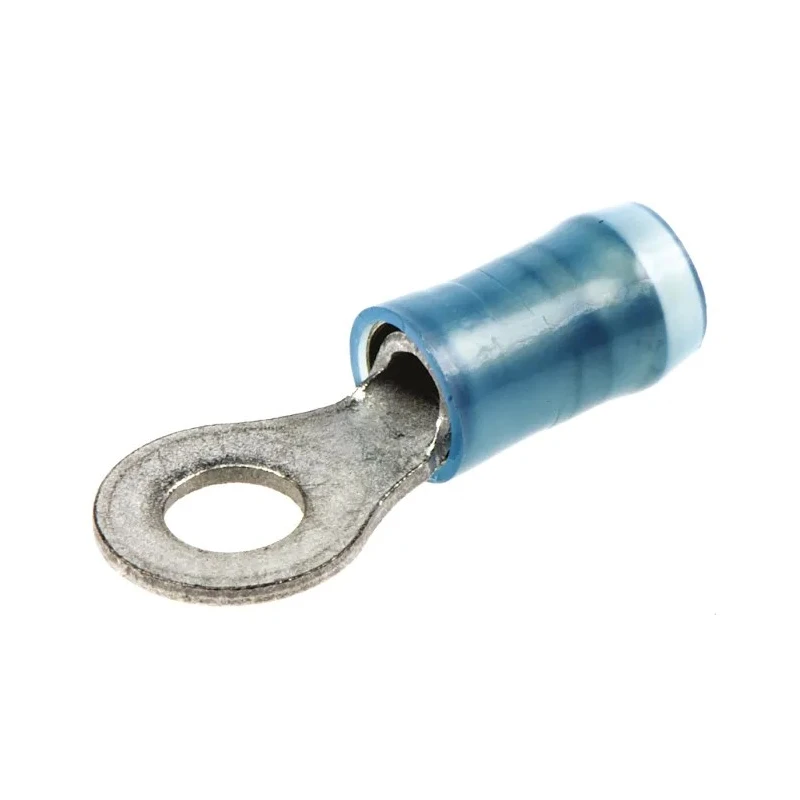 TE Connectivity PIDG Insulated Ring Terminal M4 Stud Size 16 AWG 14 AWG Wire Size Blue 320560