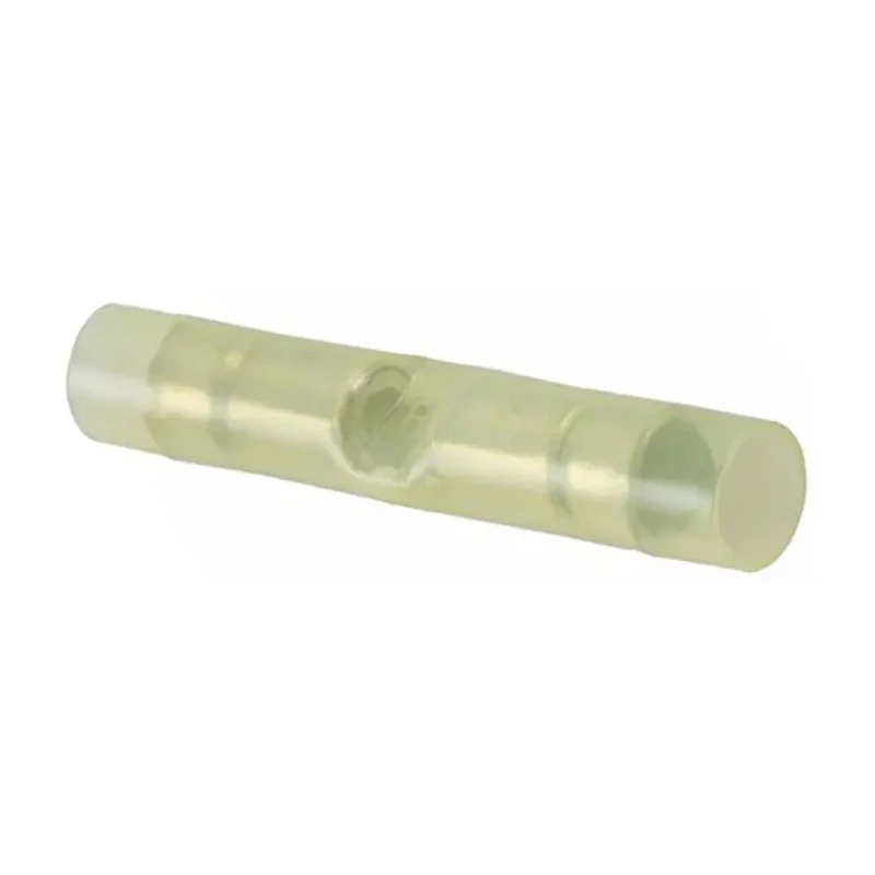 TE Connectivity PIDG Butt Splice Connector Yellow, Insulated Nylon, Copper Tin Plated, 10 AWG, Overall Length 42.06mm 320570
