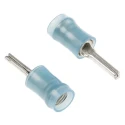 TE Connectivity PIDG Insulated Tin Crimp Pin Connector 16 AWG to 14 AWG 1.8 mm Pin Diameter Blue 165046