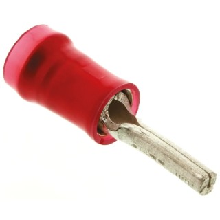 TE Connectivity PIDG Insulated Tin Crimp Pin Connector 22 AWG to 16 AWG 1.8 mm Pin Diameter 6.7 mm Pin Length Grey 165142