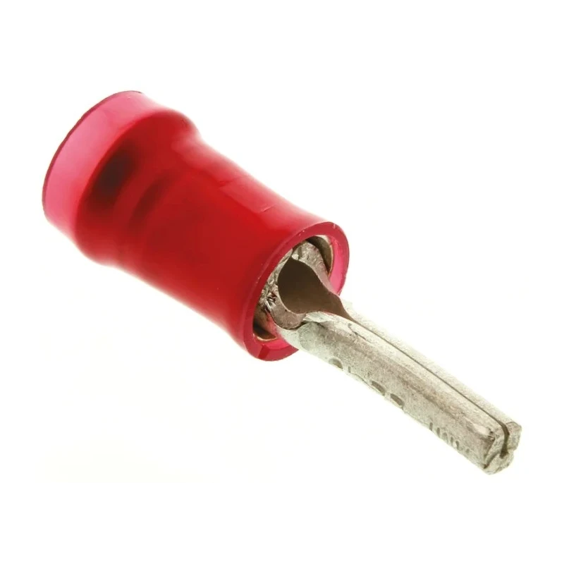 TE Connectivity PIDG Insulated Tin Crimp Pin Connector 22 AWG to 16 AWG 1.8 mm Pin Diameter 6.7 mm Pin Length Grey 165142