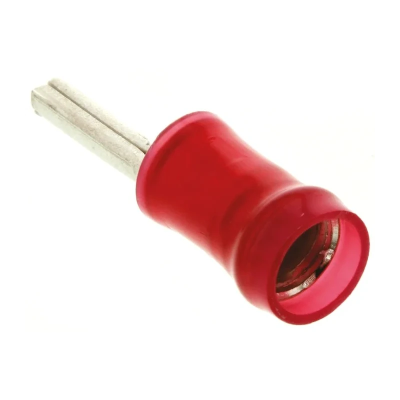 TE Connectivity PIDG Insulated Tin Crimp Pin Connector 22 AWG to 16 AWG 1.8 mm Pin Diameter 6.7 mm Pin Length Grey 165142
