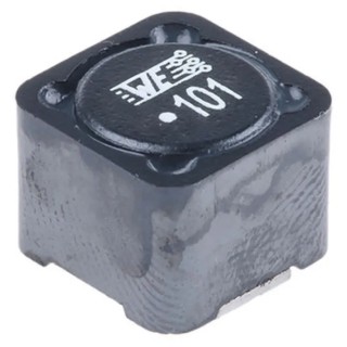 Wurth Elektronik WE-PD 1210 Shielded Wirewound Surface Mount Inductor, Ferrite Core, 100 μH ±20% 2.5 A Idc 7447709101