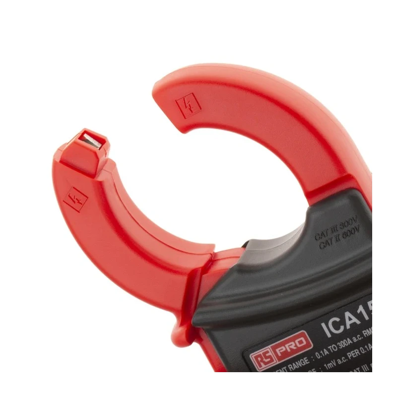 RS PRO IEK10N AC Current Clamp Meter 300 A 600 V dc 250 V ac CAT II CAT III IEK10N