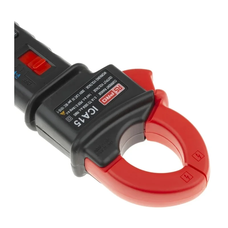 RS PRO IEK10N AC Current Clamp Meter 300 A 600 V dc 250 V ac CAT II CAT III IEK10N