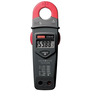 RS PRO Clamp Meter AC Current, DC Voltage, Resistance, AC Voltage 600A AC 999.9V DC 600V AC ICMA9