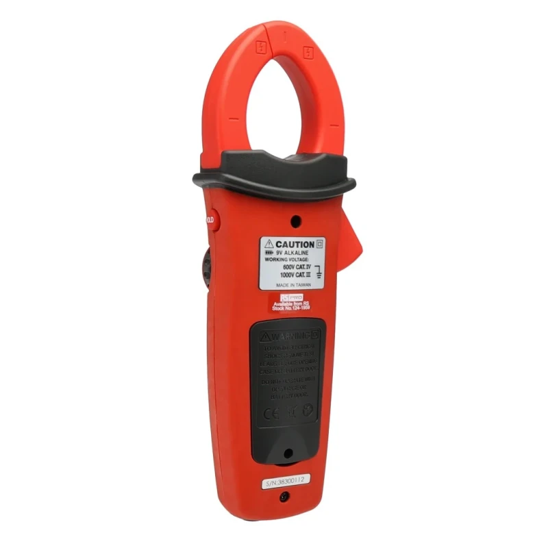 RS PRO AC/DC Clamp Meter with Non-Contact Voltage Detector, 1 mA DC, 600 A AC, 1000 V DC CAT III CAT IV 124-1959