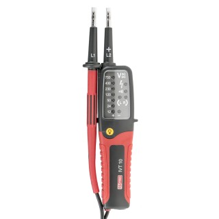 RS PRO LED Voltage Tester 750V AC/DC Continuity Check Battery Powered CAT III CAT IV IVT-10