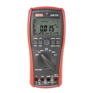RS PRO Handheld Digital Multimeter True RMS, 10 A AC/DC, 1 kV Voltage IDM505