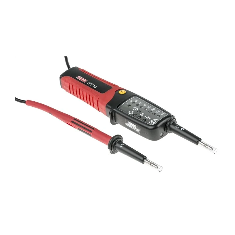 RS PRO LED Voltage Tester 750V AC/DC Continuity Check Battery Powered CAT III CAT IV IVT-10