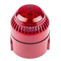 Eaton RoLP Solista Series Red Sounder-Beacon Combination, IP54, IP65, 28V DC, 101 dB @ 1m Electronic Sounder 