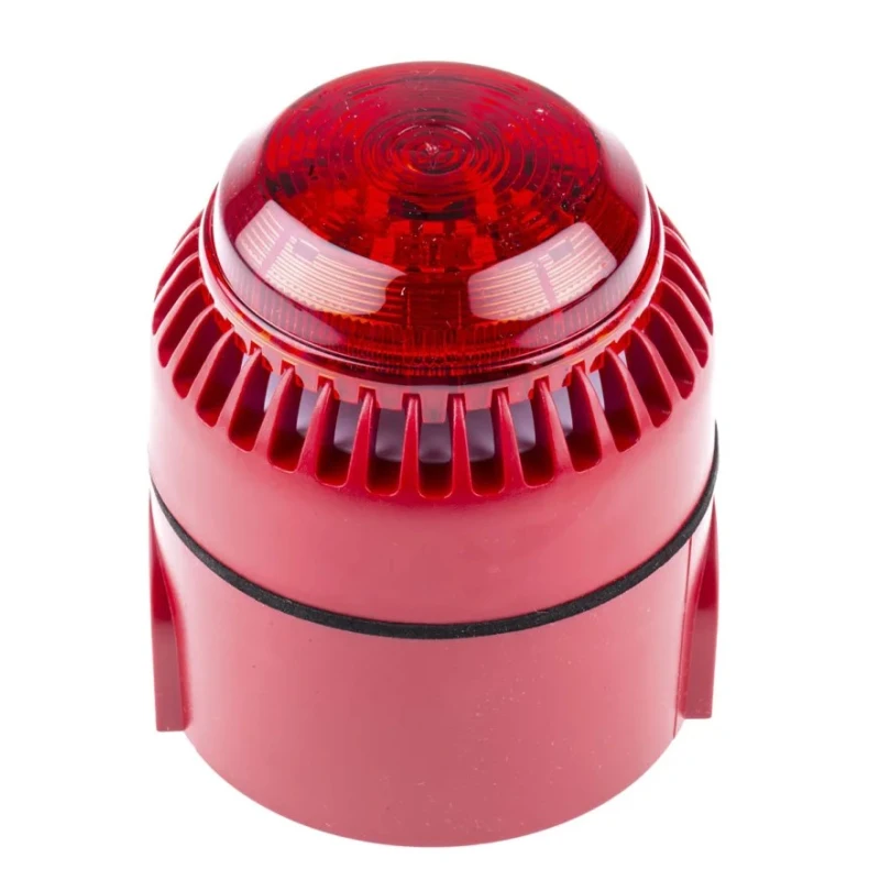 Eaton RoLP Solista Series Red Sounder-Beacon Combination, IP54, IP65, 28V DC, 101 dB @ 1m Electronic Sounder 