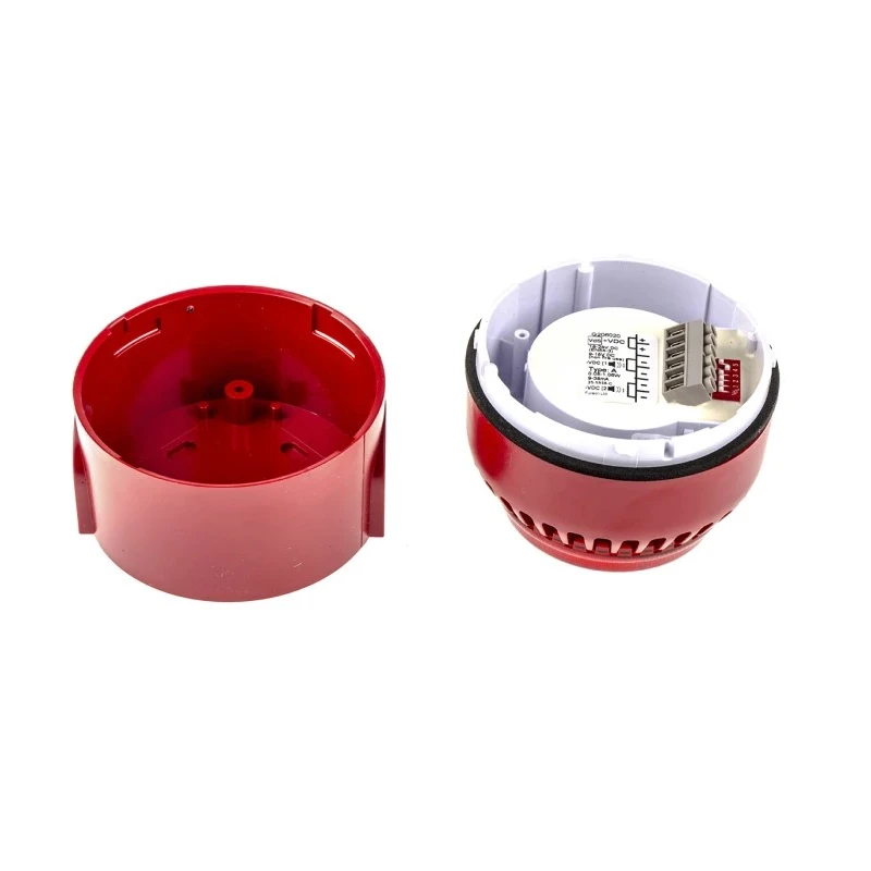 Eaton RoLP Solista Series Red Sounder-Beacon Combination, IP54, IP65, 28V DC, 101 dB @ 1m Electronic Sounder 