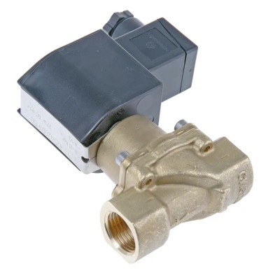 Buschjost Brass 2 Port Normally Closed Solenoid Valve G1/2, 230V AC, 12mm Orifice Diameter 8254200.9154.23049
