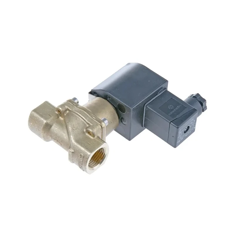 Buschjost Brass 2 Port Normally Closed Solenoid Valve G1/2, 230V AC, 12mm Orifice Diameter 8254200.9154.23049