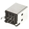 TE Connectivity Straight Through Hole Female 1 Port Type USB Type B USB Connector USB 2.0 5787834-1