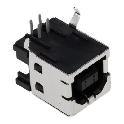 TE Connectivity Right Angle Through Hole Female USB Type B USB Connector USB 2.0 292304-1