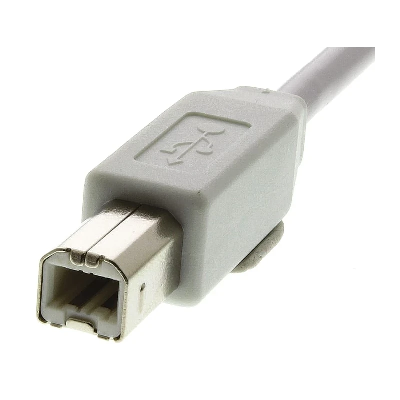 TE Connectivity USB Cable Male USB Type A to Male USB B 1.5 m White USB 2.0 1487588-2