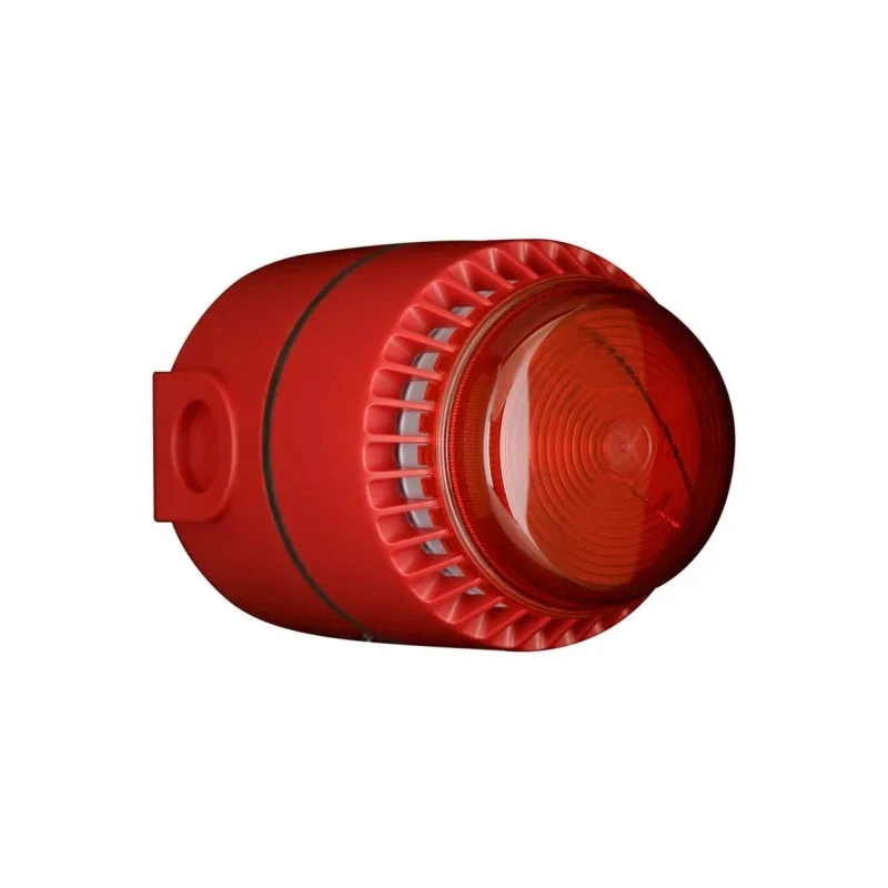 Fulleon Flashni Series Red Sounder-Beacon Combination Electronic, 28V dc, 110 dB, Wall Mount, IP65 IP56 640031FULL-0042X