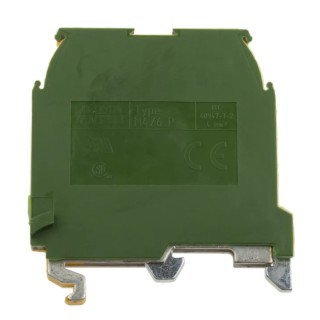 Entrelec SNA Series Earth Terminal Block Yellow, Green, 4mm², 1-Level, Screw Termination 1SNA165113R1600