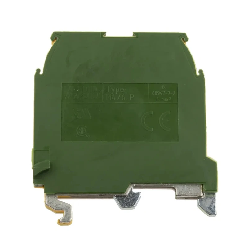 Entrelec SNA Series Earth Terminal Block Yellow, Green, 4mm², 1-Level, Screw Termination 1SNA165113R1600