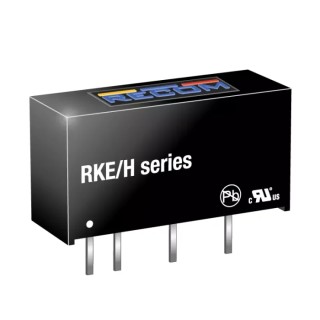 Recom RKE/H DC/DC Converter Through Hole SIP-7 Package 5V DC 200 mA Output 12V DC Input 1W 85°C Max Temp RKE-1205S/H